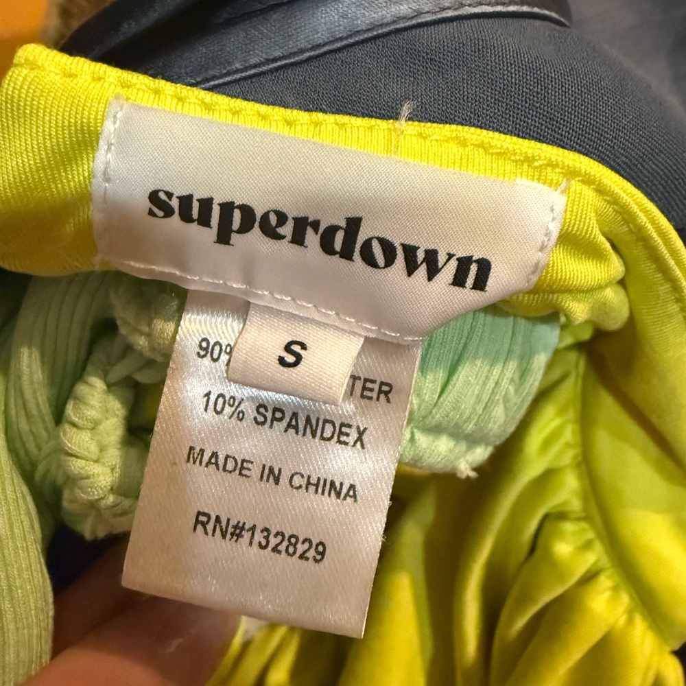 Superdown Emani Wrap Crop Top View 6